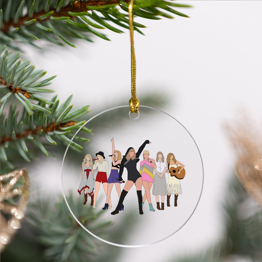 Taylor Swift Eras Outfits Acrylic Ornament | Swiftie