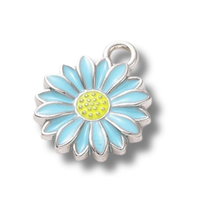 Daisy Silver Charm