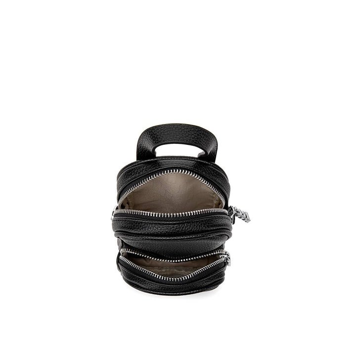 Cassandra - Recycled Vegan Phone Crossbody - Black Pebbled