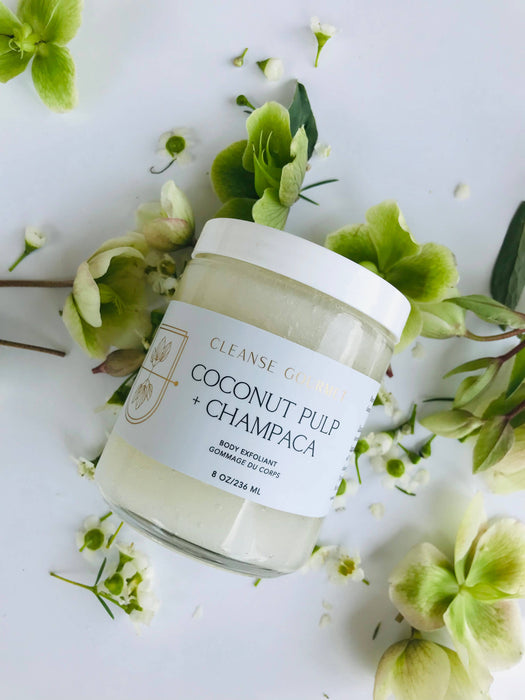 Coconut pulp + Champaca exfoliating body treatment