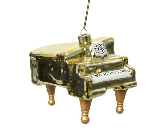 Ornament Glass gold Piano