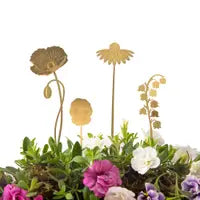 Brass Blooms Plant Decor