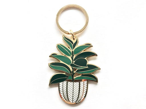 Rubber Tree Keychain