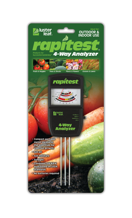 Soil Tester - 4 Way Analyzer