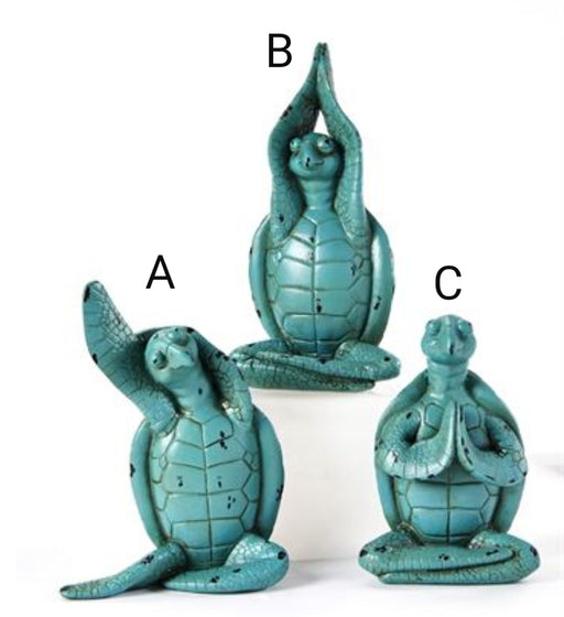 Turtle Yoga Figurine