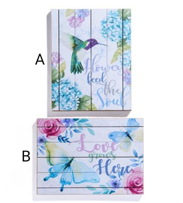Sign Hummingbird/Butterfly