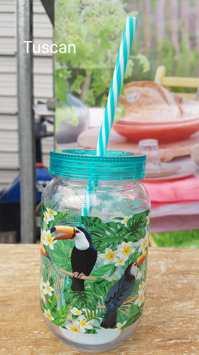 Drinking Jars with straw