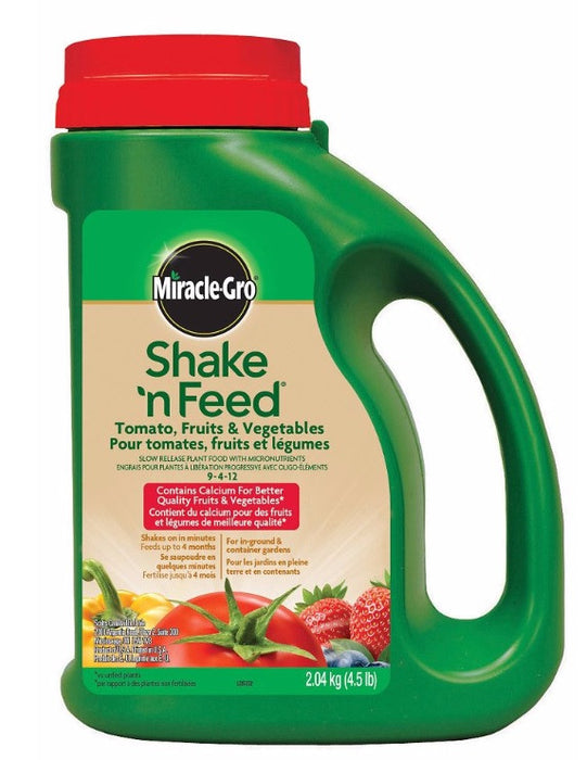 Shake N' Feed - Miracle Gro - Tomato, Fruit & Vegetable Fertilizer   - 2.04 kg