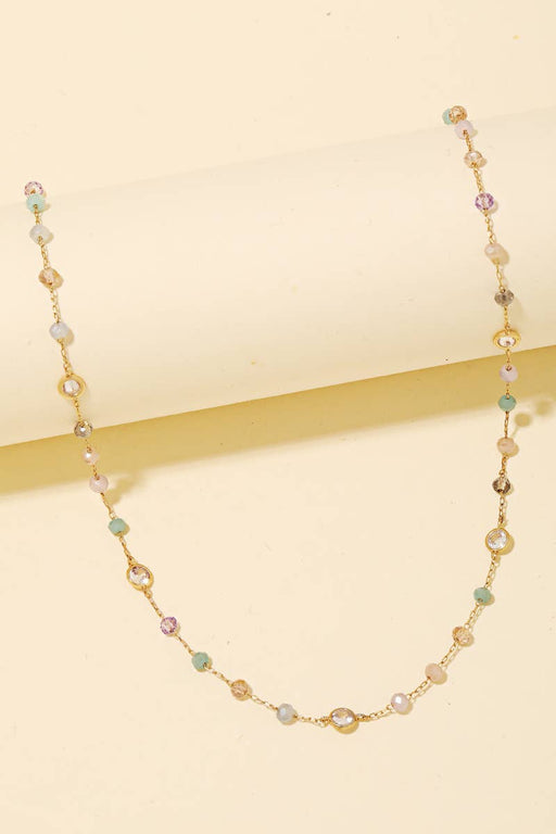 Ball Beaded Dainty Chain Necklace