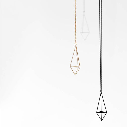 Elongated Diamond Necklace