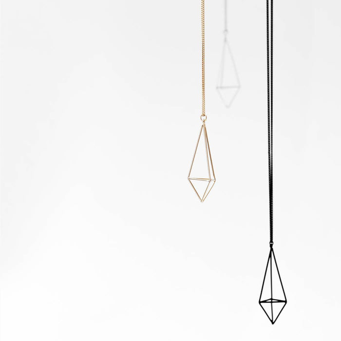 Elongated Diamond Necklace