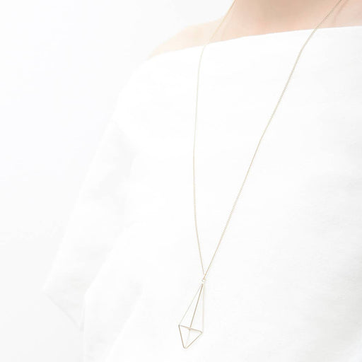 Elongated Diamond Necklace