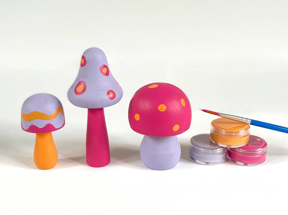 DIY Painted Mushroom Kit - Bright