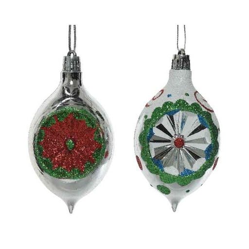 Ornament - Ball - Red/Green Burst