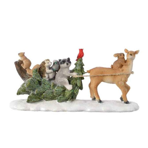 Decoration - Animals - Tree Sleigh with Deer