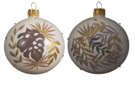 Ornament - Ball w/Leaves