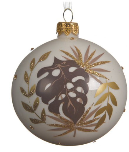 Ornament - Ball w/Leaves