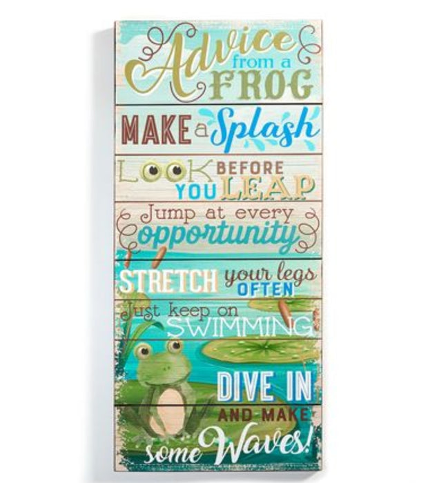Sign Frog Advice
