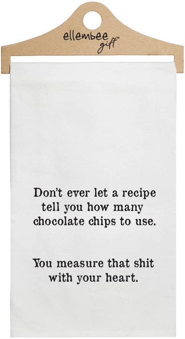 Don't Let Recipe tell how many Chocolate Chips | White Tea Towel