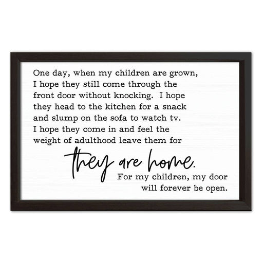 When My Children Are Grown | Wood Sign