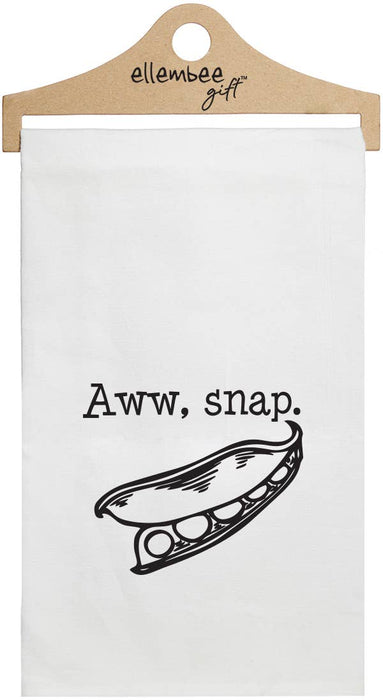 Aww Snap | White Kitchen Towel