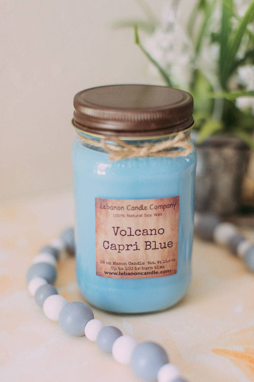 Volcano Blue Capri Candle