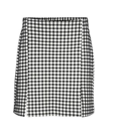 Check Print Skirt