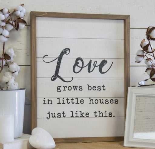 Sign “Love Grows”