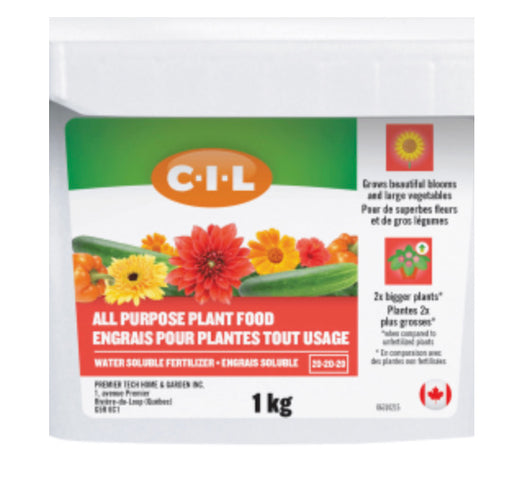 CIL All Purpose Plant Fertilizer 20-20-20 1 kg