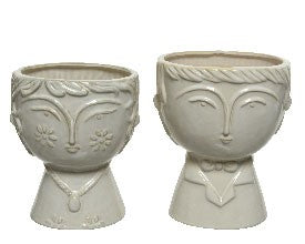 Porcelain Vase with Face