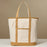 Ecofriendly Cotton Canvas Carry Tote with Charm Holder