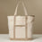 Ecofriendly Cotton Canvas Carry Tote with Charm Holder