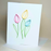 Spring Tulips Blossom Pastel Paper Quilled Greeting Card