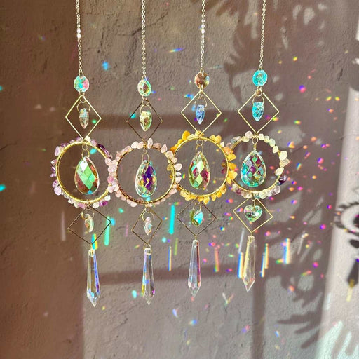 Aura Crystal Suncatcher - Gem Decor Gift for Home