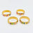 "Fuck You" Colored Enamel 18K Gold Plated Ring - FGS