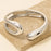 Contrasting Open Hinged Cuff Bracelet