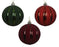Orn Ball Shiny/Matte Red/Green/Burgundy