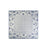 Floral Border Speckled Panel Square Scarf