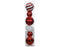 Orn Package of 6 Red/White Balls