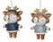 Orn Reindeer in Sparkly Blue/Silver