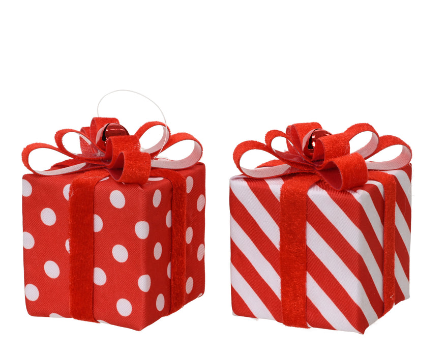 Orn Gift Box Red/White