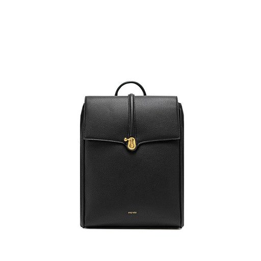 Lock - Recycled Vegan Backpack - Black Pebbled