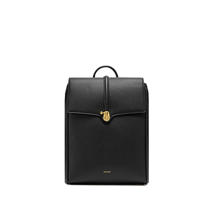 Lock - Recycled Vegan Backpack - Black Pebbled