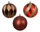 Orn Ball Browns/Reds/Golds
