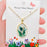 Pressed Dried Flowers Oval Pendant Necklace