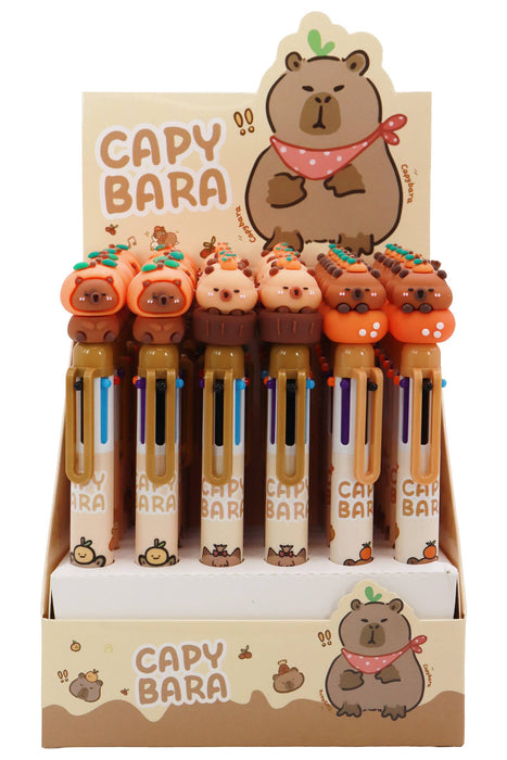 3D Capybara 6-in-1 Multicolor Pen