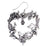 Natural Love Silver Mushroom Heart Earrings