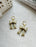 Holiday Bow Huggies | Polymer Clay Earrings 
