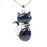 Natural Stone Cat-shaped Pendant Necklace - CS