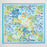 Colorful Flower Garden Print Square Bandana Scarf